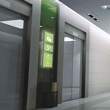 Beschriftung Stilvolle Hinweistafeln zur Raumbeschriftung und andere Informationen. LED-hinterleuchtet