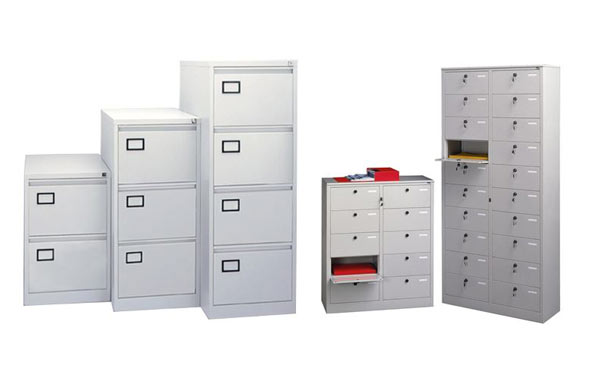 Dokumentenschränke_Schließfächer Variable Kombinationsmöglichkeiten durch viele aufeinander abgestimmte Größen