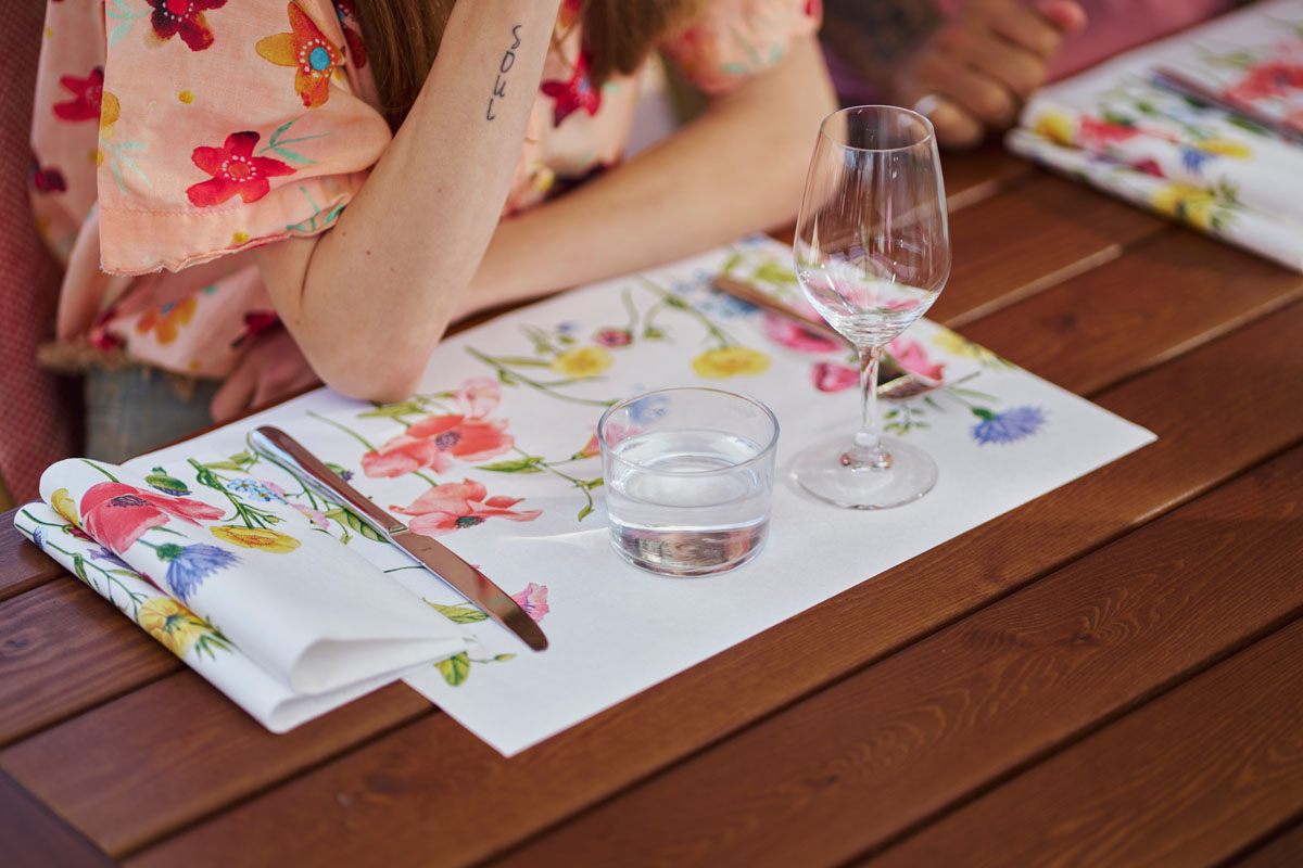 Tischset BIO-DUNICEL® 30 x 40 cm - FLOWY MEADOW