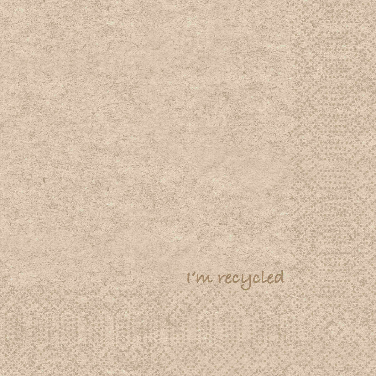 Zelltuchservietten 33 x 33 cm, 2-Lagig, 1/4-Falz - I'm recycled